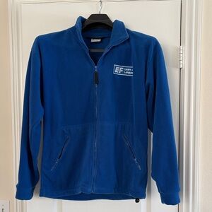 Blue Zip-Up Fleece Jacket